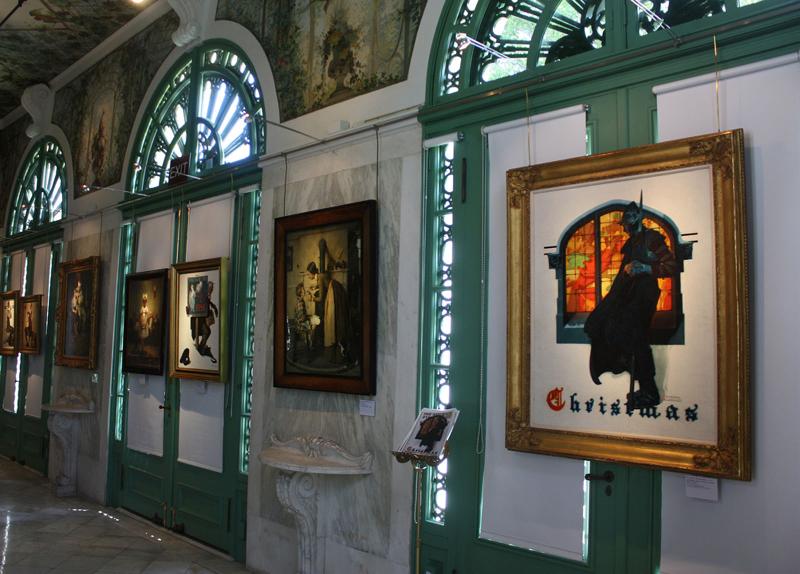 Norman Rockwell Paintings in NMAI Tiffany Loggia