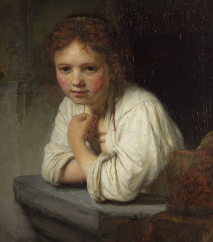 Girl at Window, Rembrandt