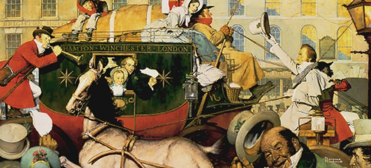 Winchester Stage Coach, Norman Rockwell